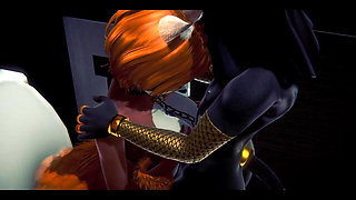 Furry Hentai - Anubis the Dogboy with a Foxygirl in a Toilet - Japanese Asian Manga Anime Film Game Porn