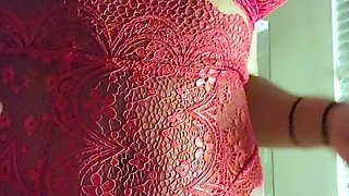 Big boobs milf masturbates with her dildo