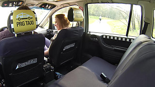 Beauty Squirts All Over the Cab