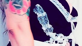 Great Big Boobs On Masturbating Redhead