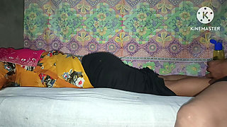 Stepmom in Full Romantic mood- Indian Stepmom Pinki stay one night with her stepson in naked, she seduced and fucked