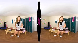 Hide Your Boner - Gorgeous Slut At The Gym Honour May Solo Striptease