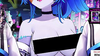 Hentai redhead gives blowjob and having sex
