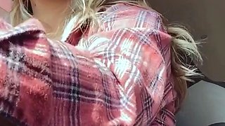 Busty Czech amateur fucks outdoor in public