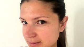 Stacked brunette goes solo toys and masturbation