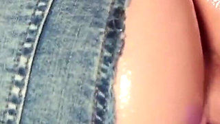 My Husband Fuck Me with Ripped Pants and Cum Inside