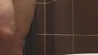 Camera in the Toilet at Home. Mature MILF with a Big Ass and Hairy Pussy Pisses. Amateur Asmr with the Gurgle of Urine.