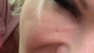 Hot stepsister caught step brother jerk with her panties and help with handjob