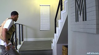BBWs and Lucky Black Dude hot video