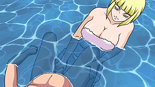 Naruto - Ninja Naruto Trainer - Part 47 - Samui Handjob in the Pool by Loveskysanx