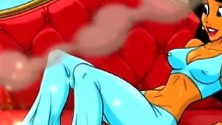 Princess Jasmine, Aladdin's Cuckolded Wife. Cartoon Parody