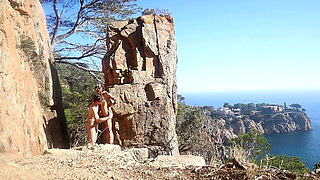 Hot Couple Outdoor Sex in the Middle of a Path, Amateur