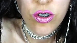 Shiny Lips and Oiled Small Tits Worship