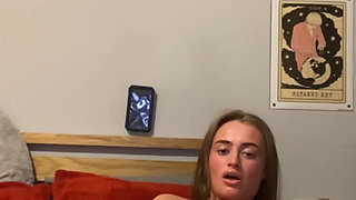 Watch this 19 y.o tattooed goth fingers in and dildo slow then harder