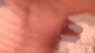 Blonde Babe Kneels Down to Suck an Deepthroats Huge Cock and Cumshot