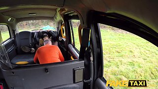 Busty Cheating girlfriend thirsty for hot cock gets fucked in taxi