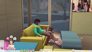 Lana Rhoads from The Sims 4 gets naughty at the gym