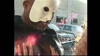 Black Masked Phantom Bangs a Hot and Sexy Black Chick