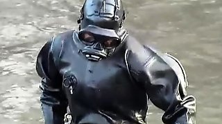 Extreme fetish latex play