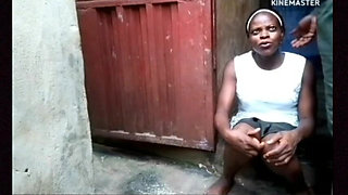 African Soldier on a Mission in India Fucks an Indian Girl in a Corner