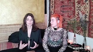 German Amateur Lesbian BDSM with Zora and Desiree - Hot Wax Fetish and Big Natural Tits