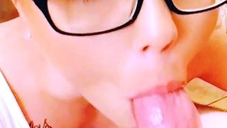 Hot amateur pov blowjob handjob