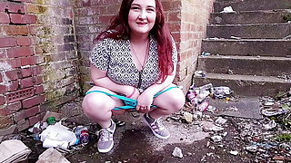 Adorable British Girl Pissing In Public - Tilly D