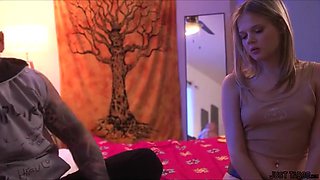 Sharon Babe, Stepdad And Coco Lovelock In Take Off That Damn Chastity Belt