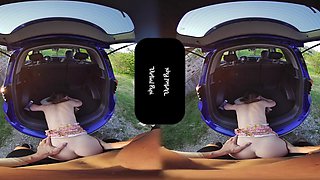Leggy girl hot VR porn video