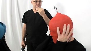 Femdom fetish mistresses fuck bdsm loser with strapon