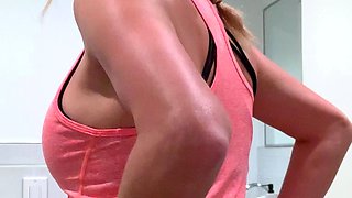 Blonde emo amateur solo masturbation