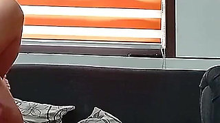 Stepson Gets Out of the Shower and Finds His Stepmom Relaxing on the Couch Showing off Her Big Ass.