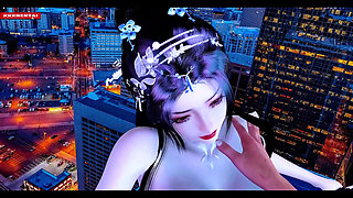 Deep Throat Too Curvy for One Render - 3D Animation Hentai