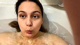 Sexy webcam brunette with big boobs