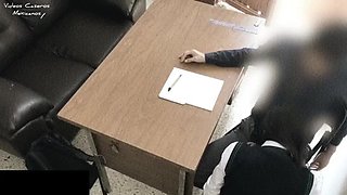 Hot Latina Math Teacher Fucks Student in Office for Better Grades - Homemade School Sex!