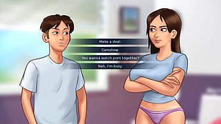 Misskitty2k's music teacher gets undressed in summertime saga part 71