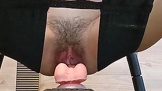 Big Pussy Jumping on Sex Chair