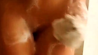Close up POV of babe sucking cock