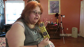 BBW redhead Mature Nurse vicki  licks and sucks on an ice cream