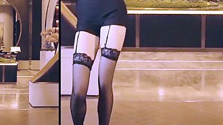 Tiny Japanese babe hardcore spitroasted and she enjoys jizz