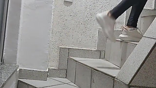 Giving My Pregnant Bitch a Piss After the Gym