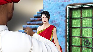 Desi Bhabhi Hot Sex with the Milkman in the Kitchen