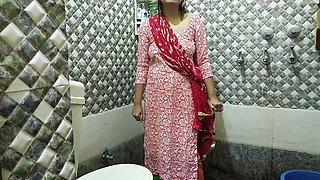 Indian hot maid fucked by mistress in washroom in hindi audio