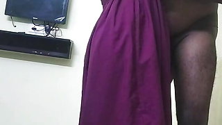 Tamil husband and wife standing romance fuck with fingering