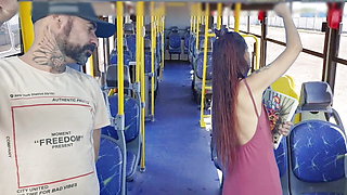 Student on the bus gets thighed by a stranger.