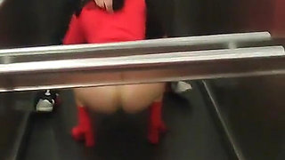 Very Risky Sex in a Elevator with Hot Neighbor Dada Deville