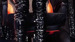 My Shiny Black Pvc Over-the-knee Boots Drive You Wild Ita