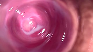 Camera Inside My Tight Creamy Pussy, Internal View of My Horny Vagina