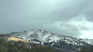 Outdoor hot tub with step mom