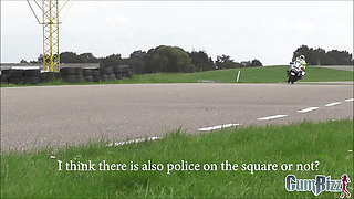 Dutch Police Officer Cum Shot Down Dogging Bukkake